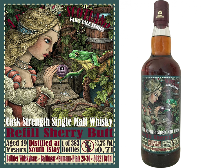 Datei:South Islay Single Malt 19-year-old (Refill Sherry Butt) Fairytale Series.png