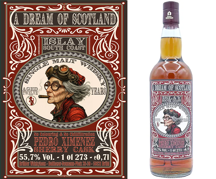 Datei:Old Lady of Islay 12 years-old (Pedro Ximenez Sherry Cask).png