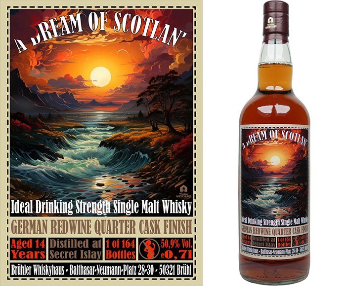 Datei:Distilled at Secret Islay 14-year-old (German Redwine Quarter Finish).png