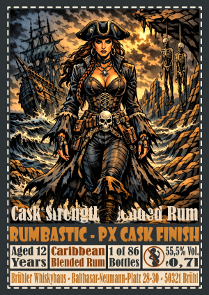 Rumbastic Carribbean Blended Rum 12 years-old (PX Cask Finish).png
